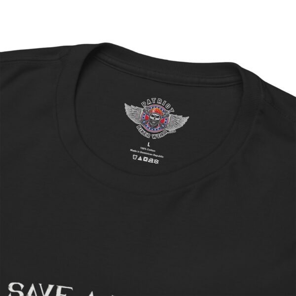Save A Biker, Open Your Eyes And Get Off Your Damn Phone - Unisex Heavy Cotton Tee - Motorcycle Statement T-Shirt for Bikers, Patriots, Gifts for Friends & Family, Casual Wear. - Image 8