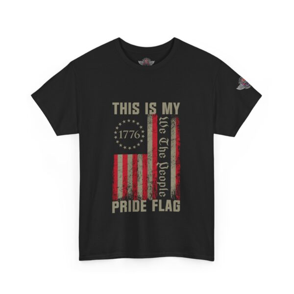 This Is My Pride Flag, We The People - Unisex Heavy Cotton Tee - Bold Political Statement T-Shirt for Patriots, Gifts for Supporters, Political Apparel, Casual Wear, Election [...] - Image 2