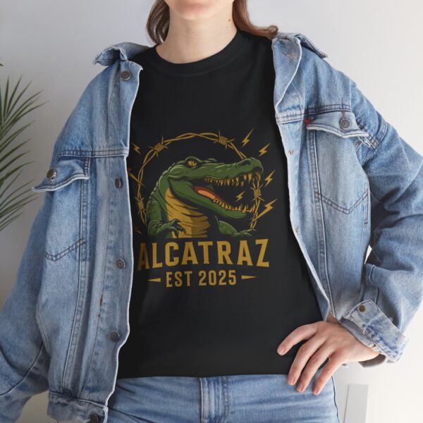 Alcatraz 2025 - Unisex Heavy Cotton Tee - Bold Political Statement T-Shirt for Patriots, Gifts for Supporters, Political Apparel, Casual Wear, Election [...] - Image 7