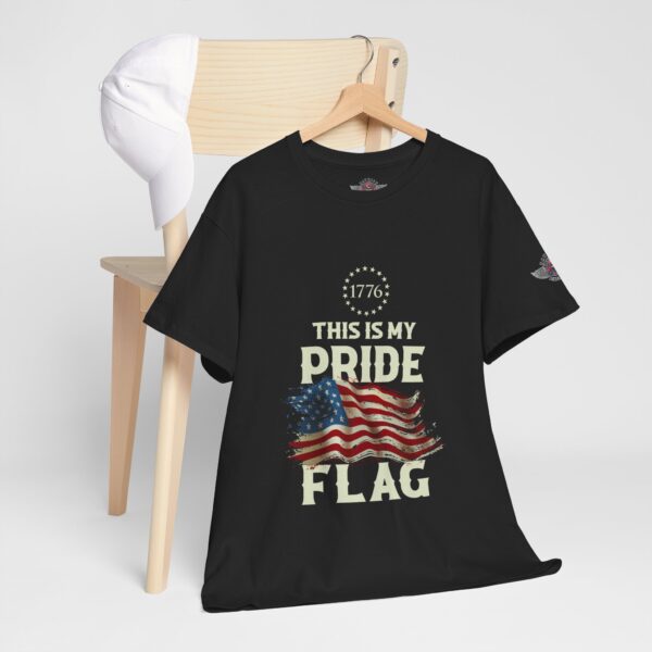 This Is My Pride Flag - Unisex Heavy Cotton Tee - Bold Political Statement T-Shirt for Patriots, Gifts for Supporters, Political Apparel, Casual Wear, Election [...] - Image 5